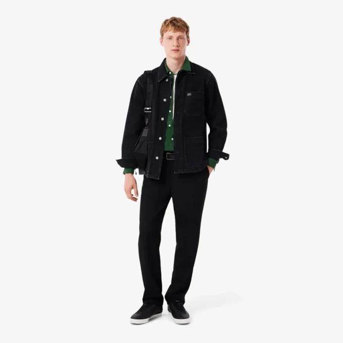 Erkek Slim Fit Pamuklu Pique Gömlek