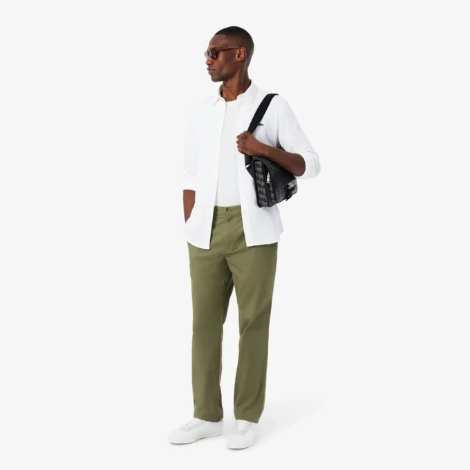 Erkek Slim Fit Pamuklu Pique Gömlek