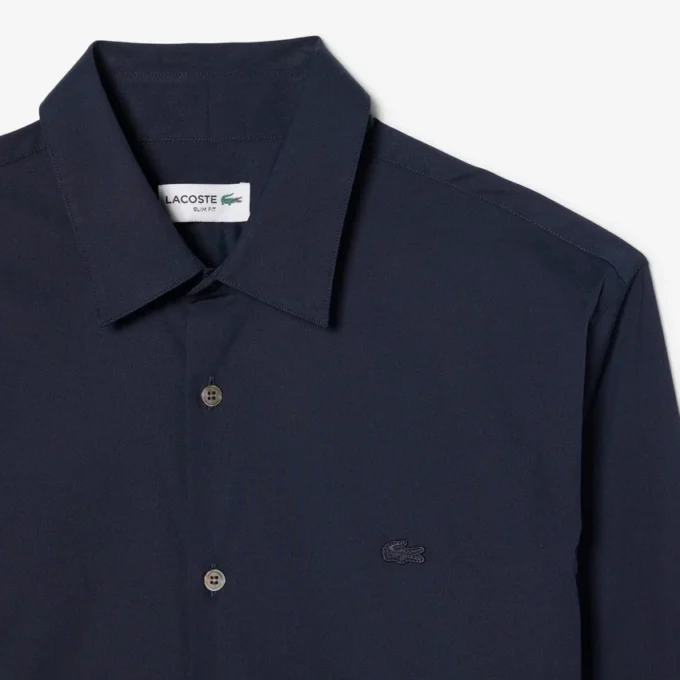 Erkek Slim Fit Streç Düğmeli Gömlek