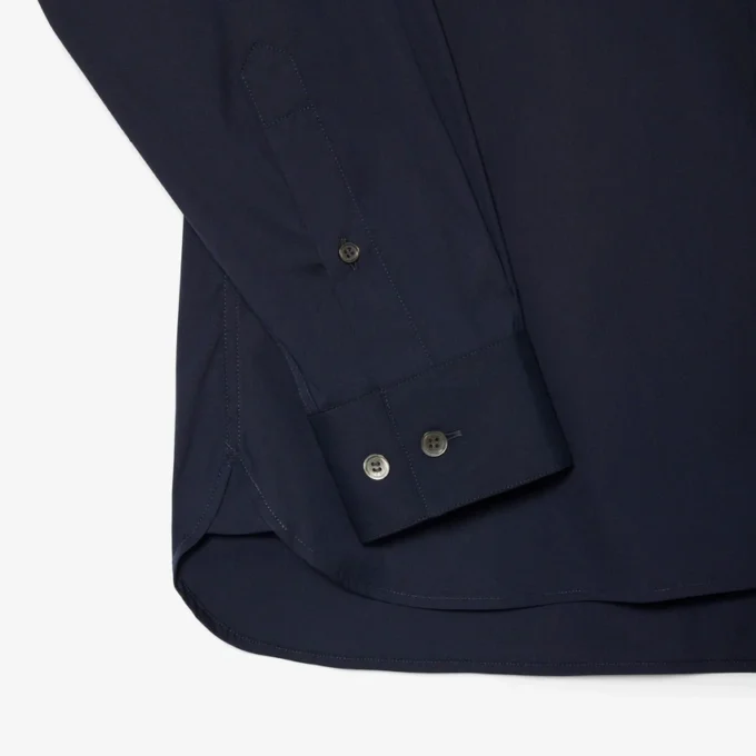 Erkek Slim Fit Streç Düğmeli Gömlek