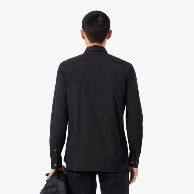 Erkek Slim Fit Streç Düğmeli Gömlek