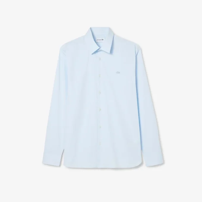 Erkek Slim Fit Streç Düğmeli Gömlek
