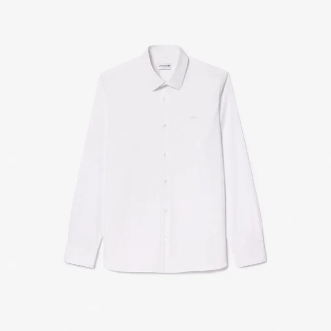 Erkek Slim Fit Streç Düğmeli Gömlek