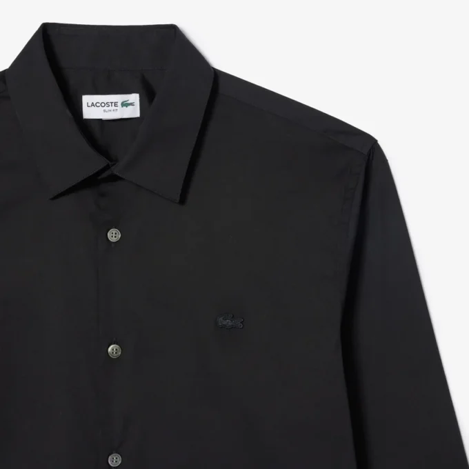Erkek Slim Fit Streç Düğmeli Gömlek