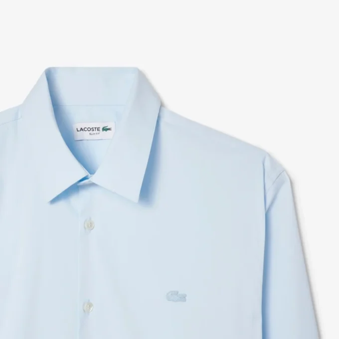 Erkek Slim Fit Streç Düğmeli Gömlek