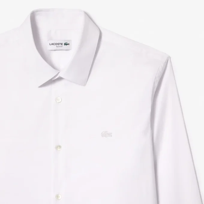 Erkek Slim Fit Streç Düğmeli Gömlek