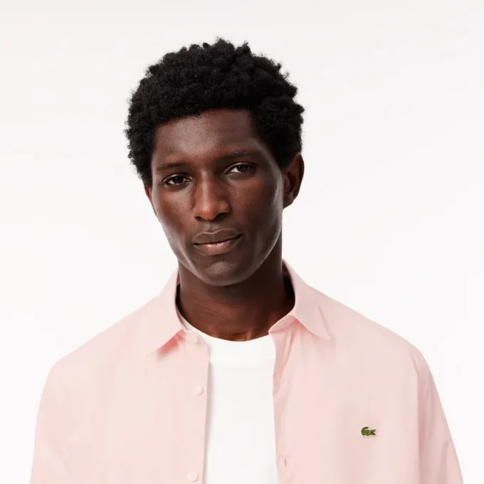 Erkek Slim Fit Streç Poplin Gömlek