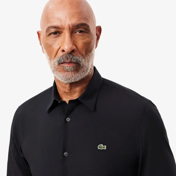 Erkek Slim Fit Streç Poplin Gömlek