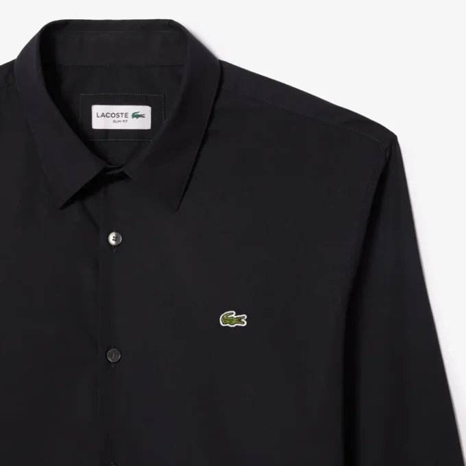 Erkek Slim Fit Streç Poplin Gömlek