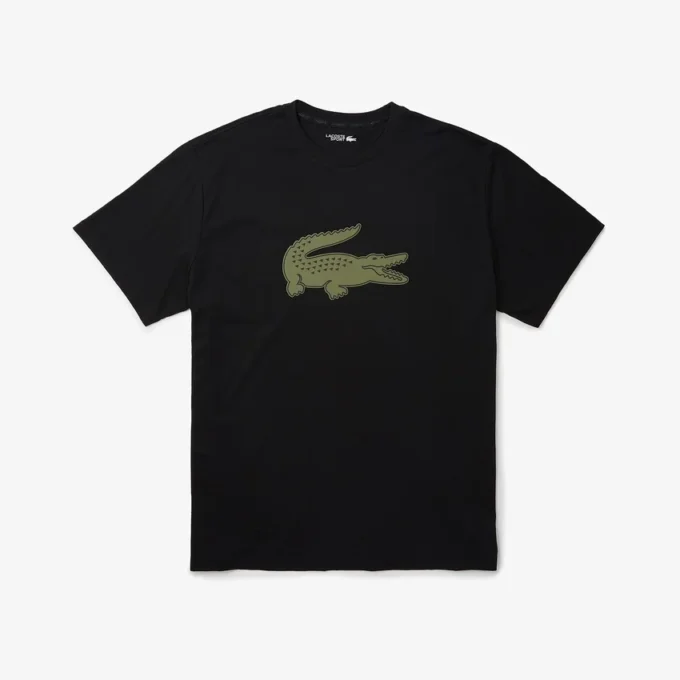 Erkek Spor Geniş Kesim Nefes Alabilir Logo Tişört