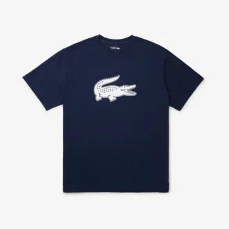 Erkek Spor Geniş Kesim Nefes Alabilir Logo Tişört