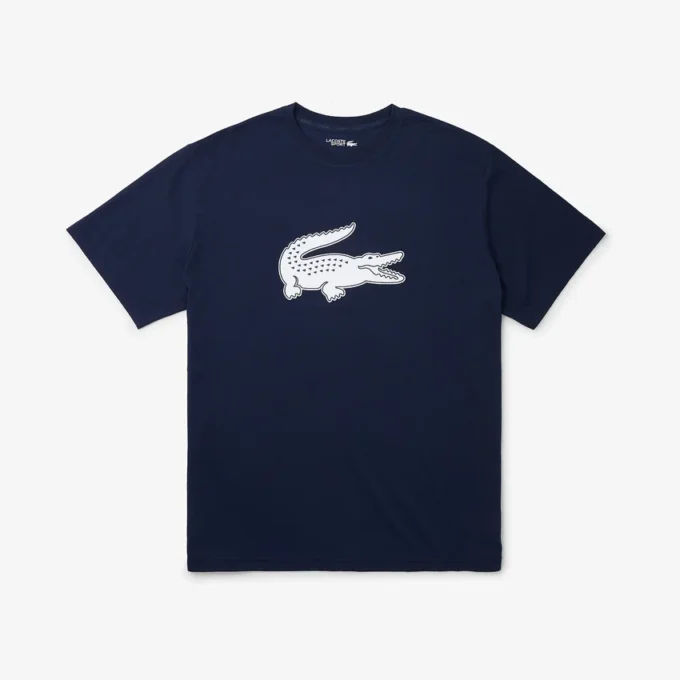 Erkek Spor Geniş Kesim Nefes Alabilir Logo Tişört