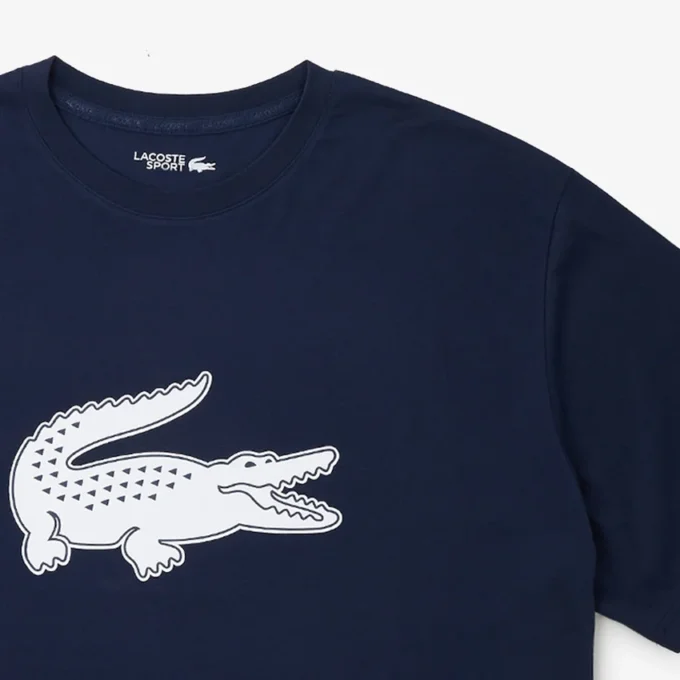 Erkek Spor Geniş Kesim Nefes Alabilir Logo Tişört