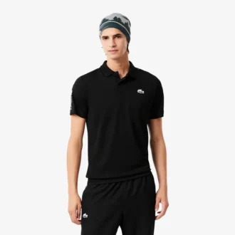 Erkek Spor Ultra Dry Landscape Timsah Desenli Polo Tişört