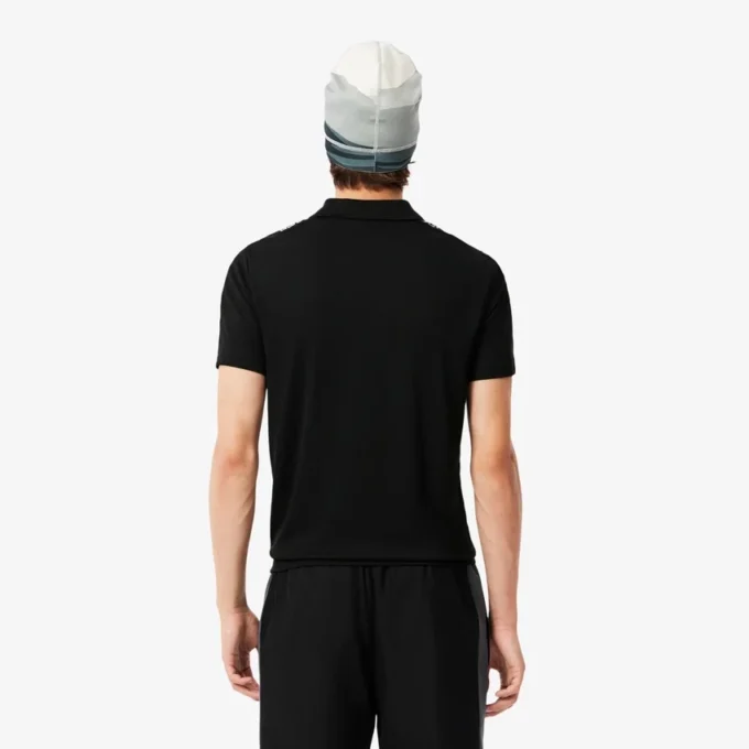 Erkek Spor Ultra Dry Landscape Timsah Desenli Polo Tişört
