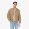 Erkek Su Geçirmez Twill Harrington Ceket