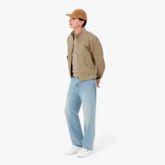 Erkek Su Geçirmez Twill Harrington Ceket