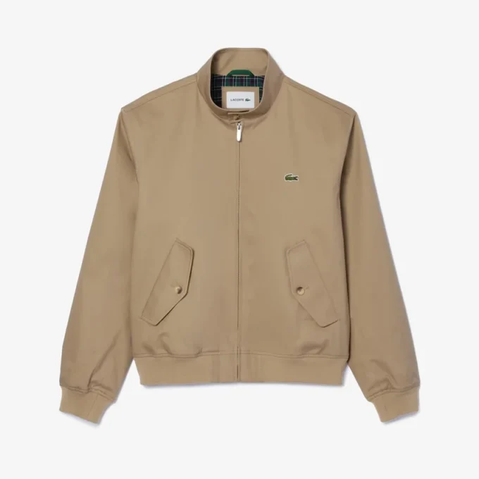 Erkek Su Geçirmez Twill Harrington Ceket