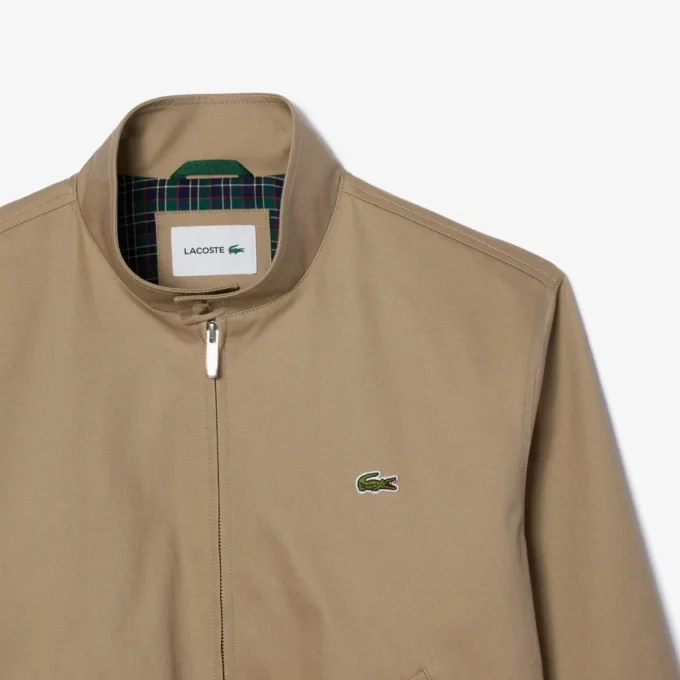 Erkek Su Geçirmez Twill Harrington Ceket