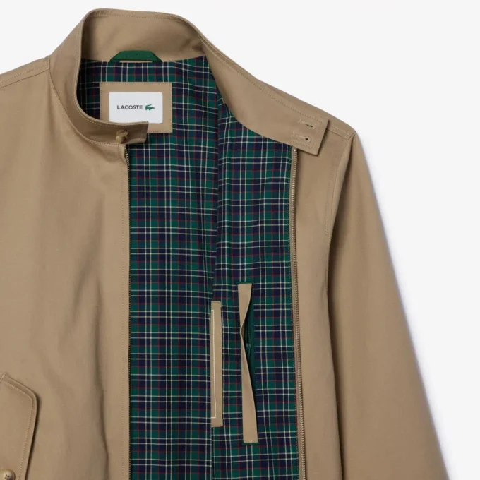 Erkek Su Geçirmez Twill Harrington Ceket