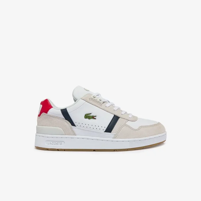 Erkek T-Clip Deri Sneaker