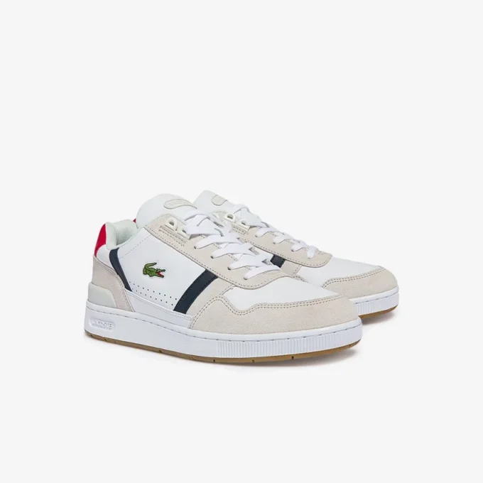 Erkek T-Clip Deri Sneaker