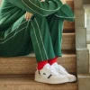 Erkek T-Clip Deri Sneaker