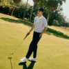 Erkek T-Clip Golf Deri Golf Ayakkabıları