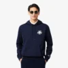 Erkek Tenis Desenli Kapüşonlu Sweatshirt
