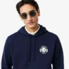 Erkek Tenis Desenli Kapüşonlu Sweatshirt