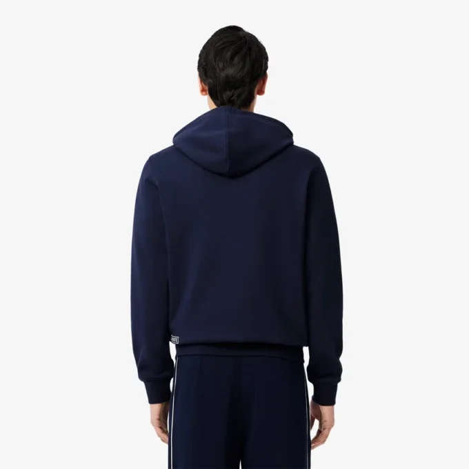 Erkek Tenis Desenli Kapüşonlu Sweatshirt