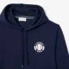 Erkek Tenis Desenli Kapüşonlu Sweatshirt