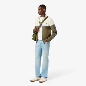 Erkek Tenis Fermuarlı Renk Bloklu Sweatshirt