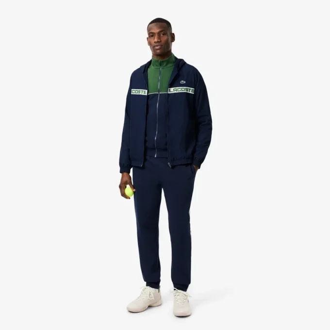 Erkek Tenis Fermuarlı Renk Bloklu Sweatshirt