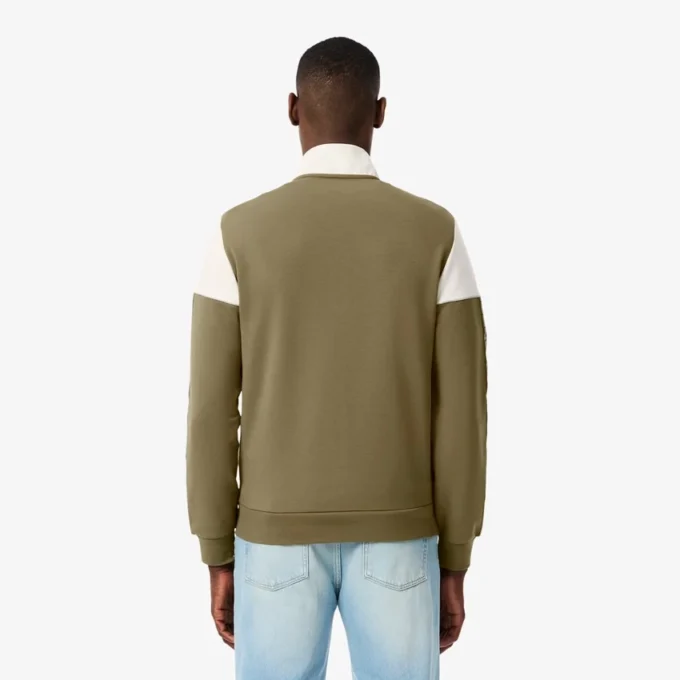 Erkek Tenis Fermuarlı Renk Bloklu Sweatshirt