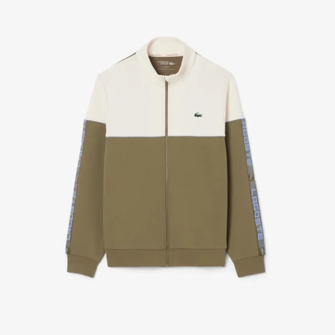 Erkek Tenis Fermuarlı Renk Bloklu Sweatshirt