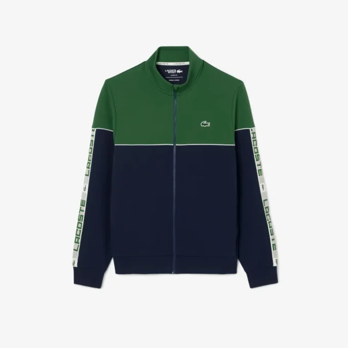 Erkek Tenis Fermuarlı Renk Bloklu Sweatshirt