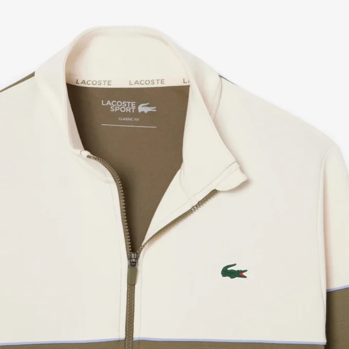 Erkek Tenis Fermuarlı Renk Bloklu Sweatshirt