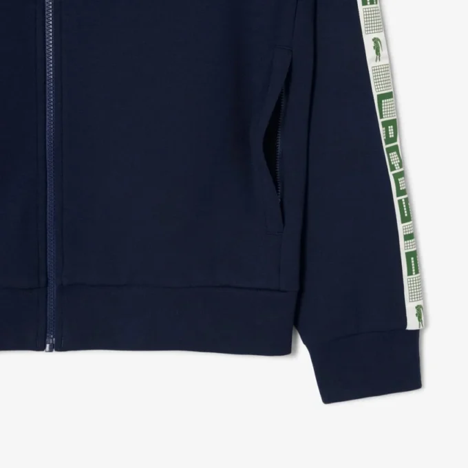 Erkek Tenis Fermuarlı Renk Bloklu Sweatshirt