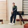 Erkek Tenis Fermuarlı Renk Bloklu Sweatshirt
