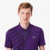 Erkek Ultra Dry Baskılı Dar Kesim Tenis Polo Tişörtü