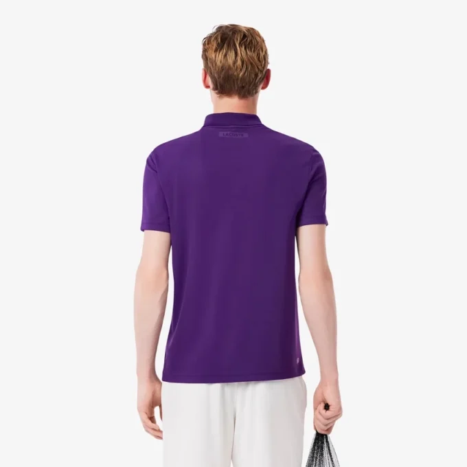 Erkek Ultra Dry Baskılı Dar Kesim Tenis Polo Tişörtü