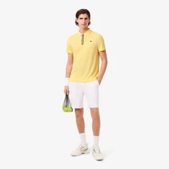 Erkek Ultra Dry Baskılı Slim Fit Tenis Polo Tişörtü