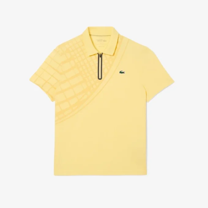 Erkek Ultra Dry Baskılı Slim Fit Tenis Polo Tişörtü