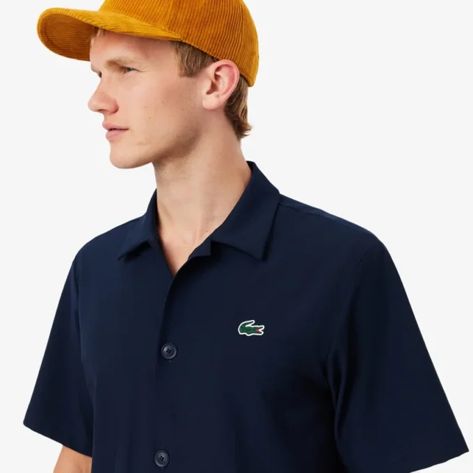 Erkek Ultra Dry Baskılı Streç Golf Gömleği