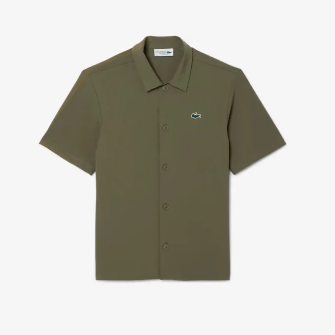 Erkek Ultra Dry Baskılı Streç Golf Gömleği
