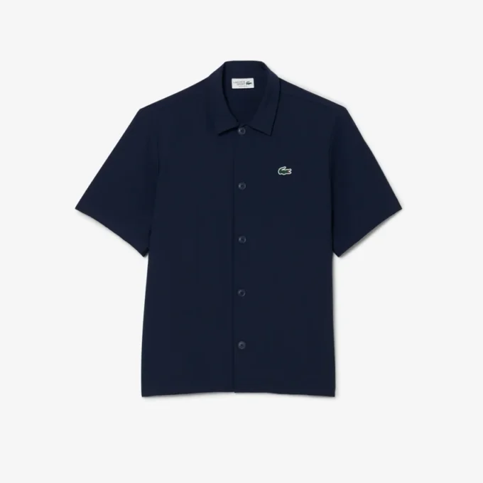 Erkek Ultra Dry Baskılı Streç Golf Gömleği