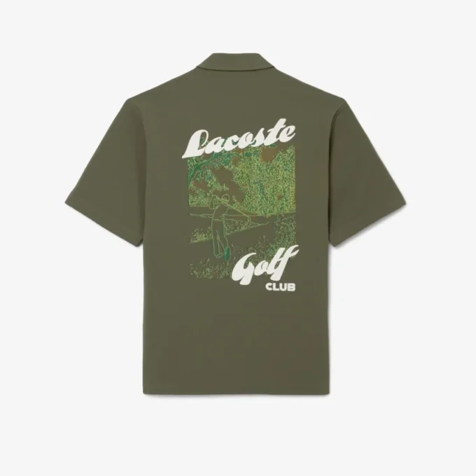 Erkek Ultra Dry Baskılı Streç Golf Gömleği