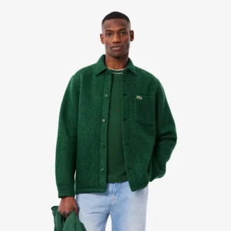 Erkek Yün Blend Overshirt