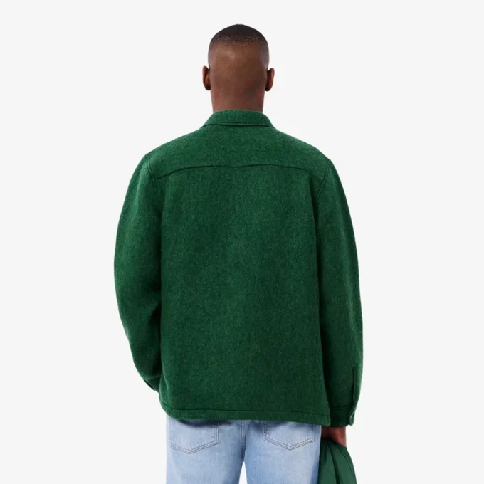 Erkek Yün Blend Overshirt